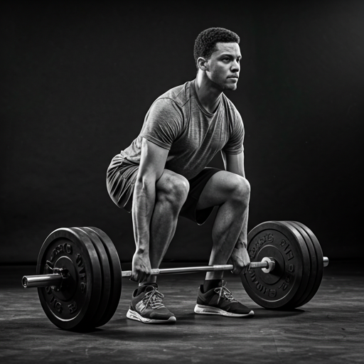 Homem puxando peso com exercicio stiff